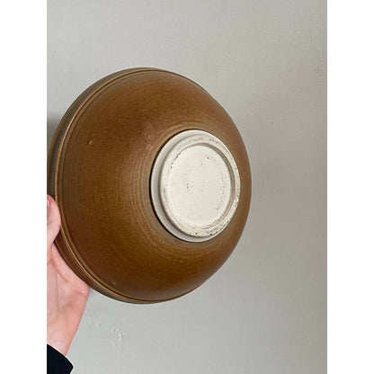 '06 Neutral Glazed Stoneware Fruit Bowl