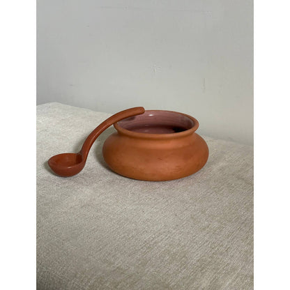 Terracotta Salsa Bowl and Spoon