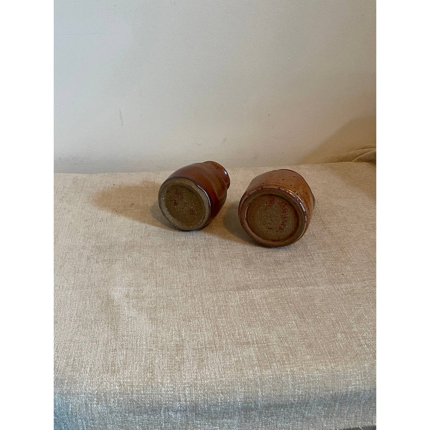 '91 Bruggers Cream and Sugar Stoneware Set