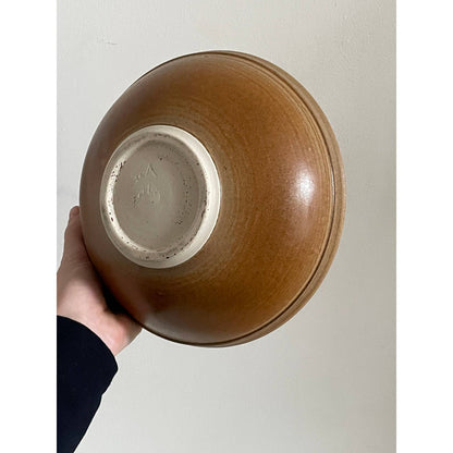 '06 Neutral Glazed Stoneware Fruit Bowl