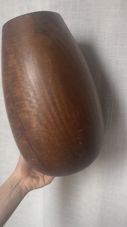 Cake Stand, Wood Bowl, Vase and Primitive Ceremonial Carved Wood Chalice