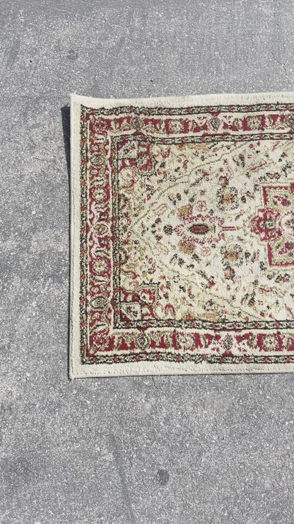 Neutral Floral 13ft Runner - Machine Made