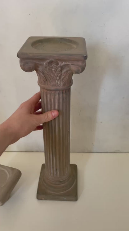 Greek Column Candle and Display Pedestals