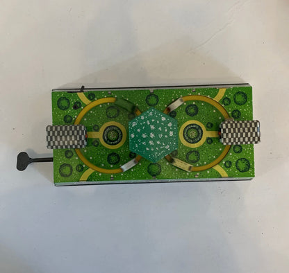 Vintage ABTOTPACCA USSR Russian Tin Windup Gas Station Game in Box