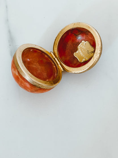 Pink Italian Marble Orb Trinket Box by Vagnozzi Roma Gambero 12