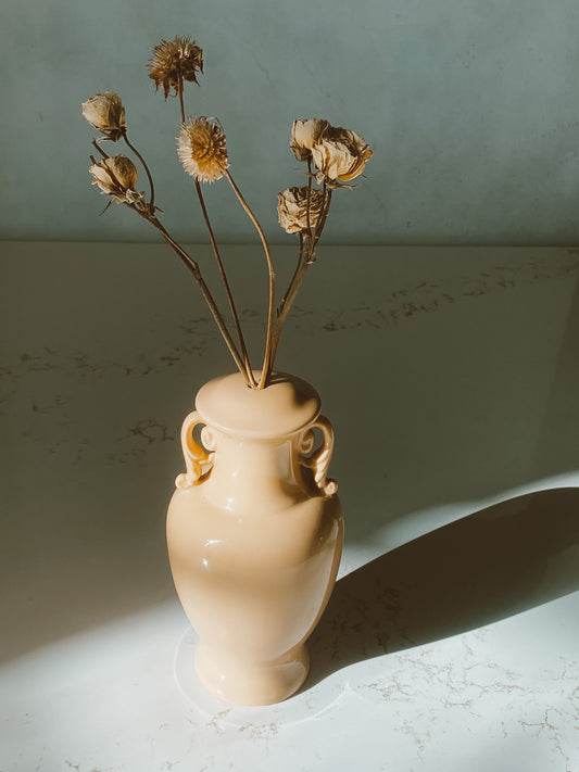 Peach Dried Sprig Vase