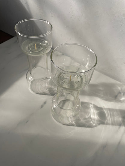 Vintage Pyrex Un-Candle Floating Candle Set by Corning
