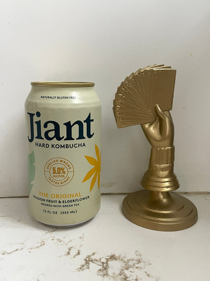 Vintage Poker Trophy Finial on Brass Stand