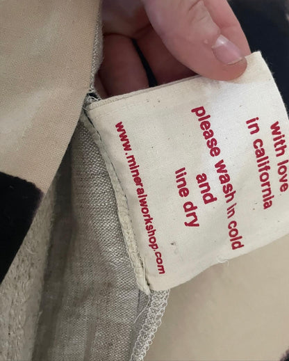 Mineral Works Natural Hand Dyed Textile Pillow