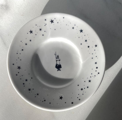 Limited Edition Bialetti Porcelain Zodiac Espresso Cup and Saucer