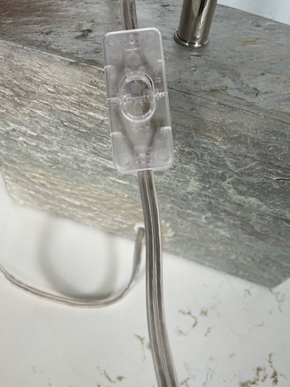 Silver Slate Crate & Barrel Lamp