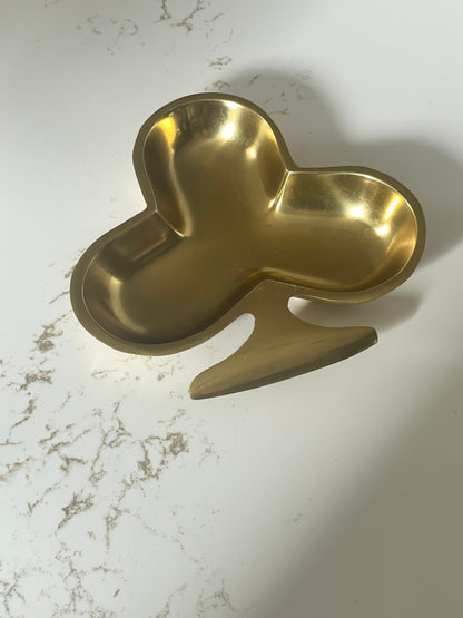 Gold Brass Coated Casted Aluminum Poker Suite Trinket Bowls