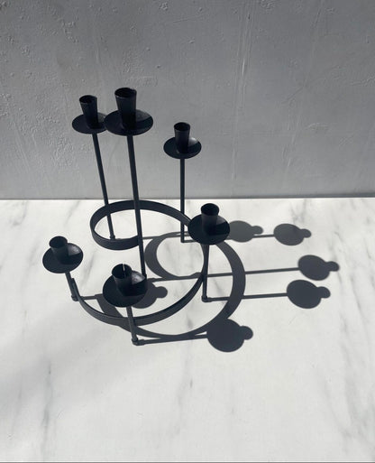 Swedish 1960s Modernist Spiral Candelabra by Bo Svensk