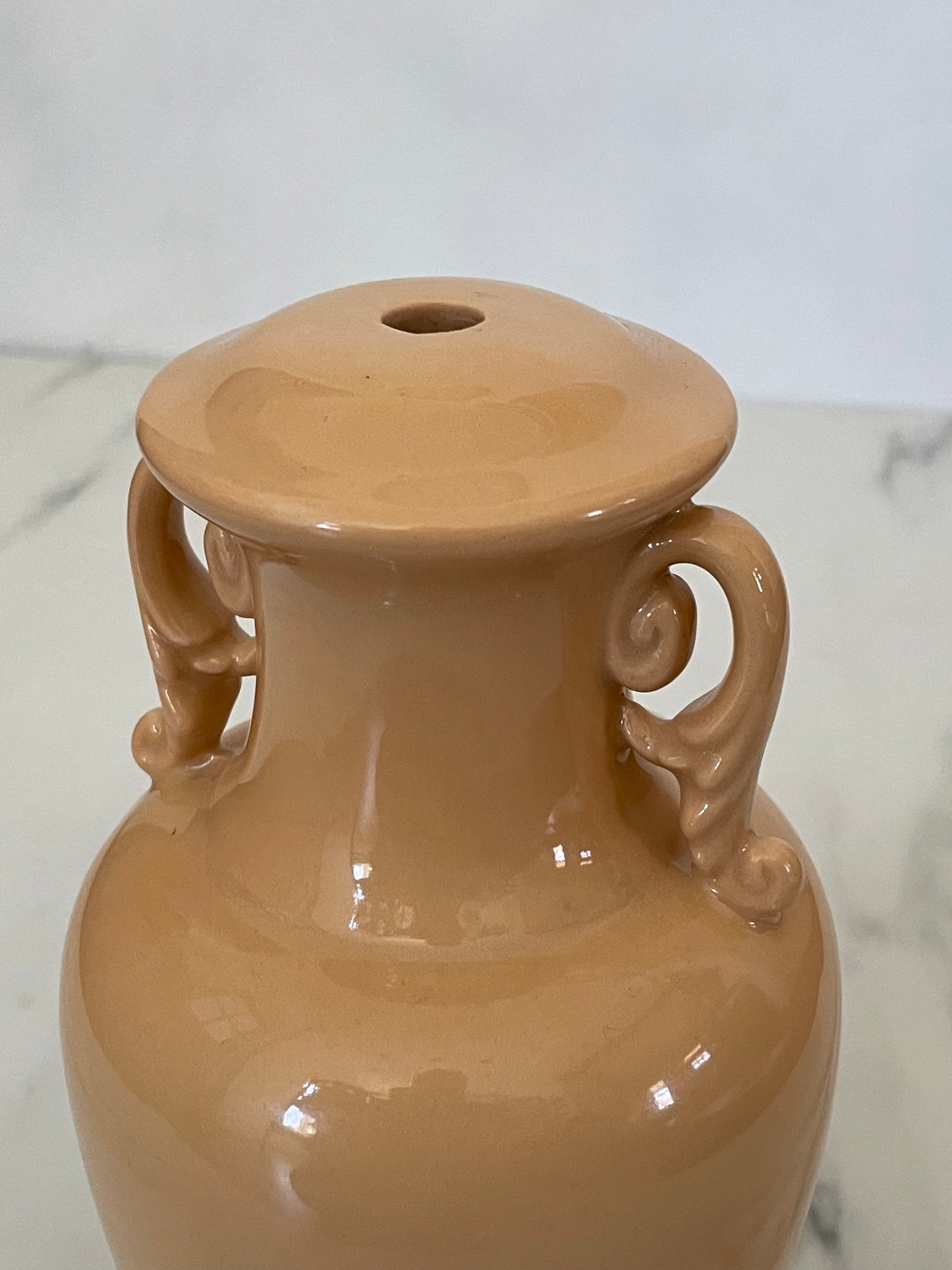 Peach Dried Sprig Vase
