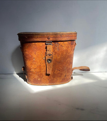 Vintage Binoculars and Leather Case