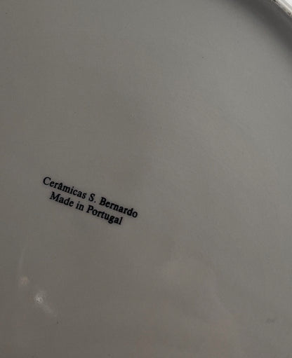 S. Bernado Ceramics Handmade Calligraphy Symbol Plates made in Portugal set of 6