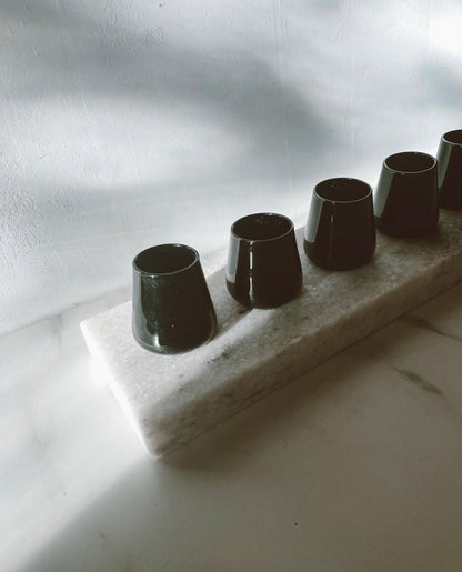 Grey Marble Tea Light Candle Holder