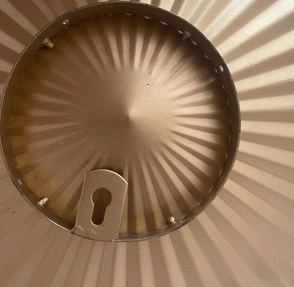 Wall Mounted Gold Metal Sunburst Saucers - Trio