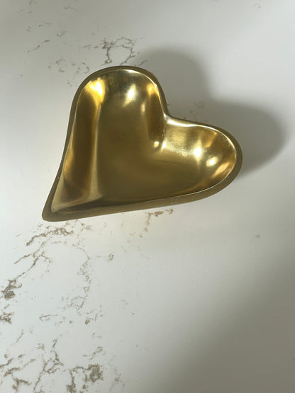 Gold Brass Coated Casted Aluminum Poker Suite Trinket Bowls