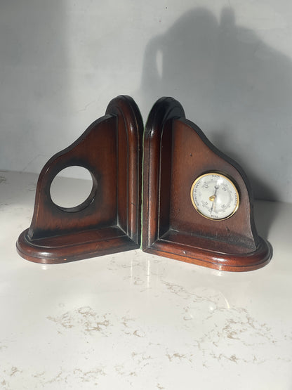 Vintage "Jans of London" Made In England Wood Bookends sold as a pair of 2