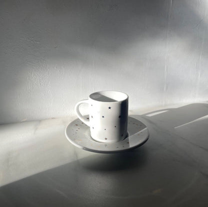 Limited Edition Bialetti Porcelain Zodiac Espresso Cup and Saucer