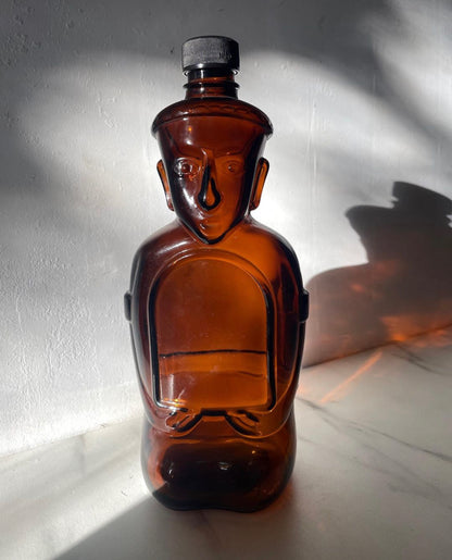 Vintage Glass Kahlua Bottle, perfect for homemade Kahlua or vanilla extract