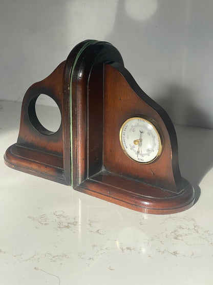 Vintage "Jans of London" Made In England Wood Bookends sold as a pair of 2