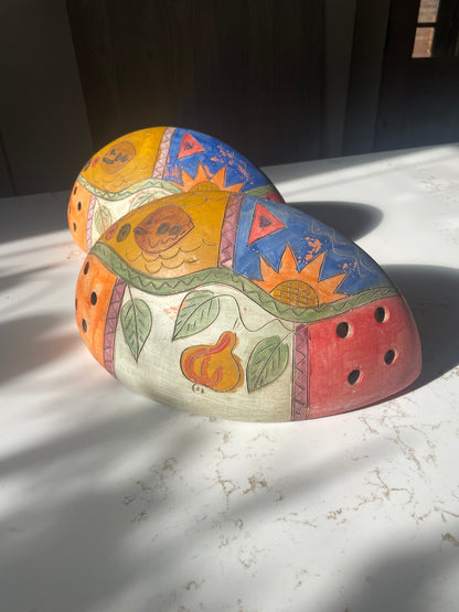 Talavera Harvest Crescent Wall Planters