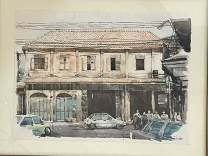 ‘92 Street Scene Watercolor Art