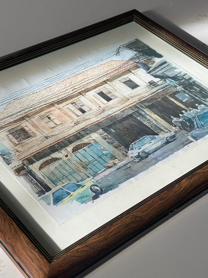 ‘92 Street Scene Watercolor Art