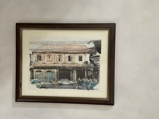 ‘92 Street Scene Watercolor Art