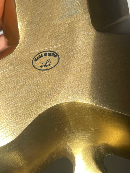 Gold Brass Coated Casted Aluminum Poker Suite Trinket Bowls