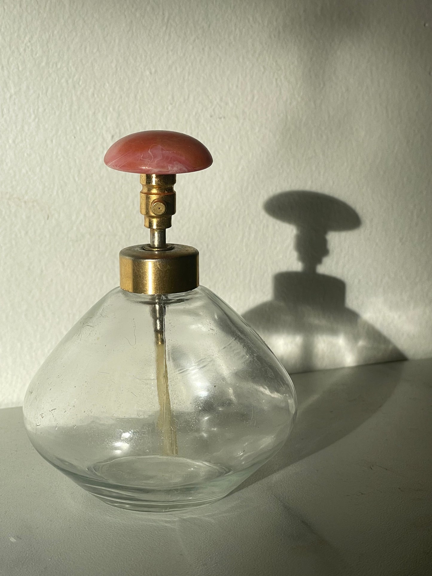 Vintage Pink Atomizer Perfume Bottle
