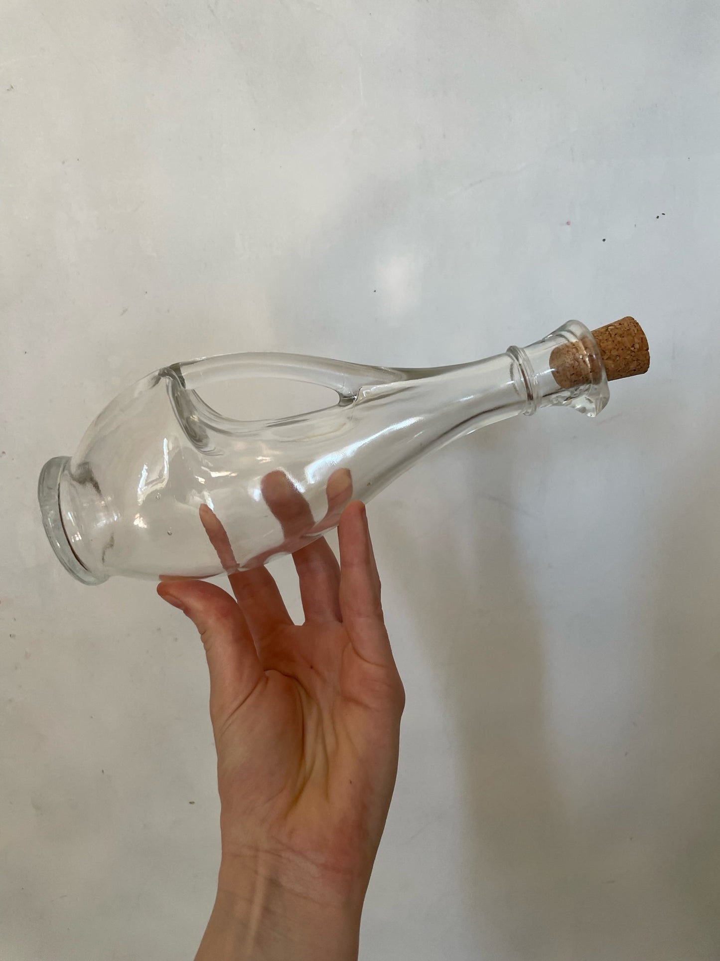 Italian Clear Handled Bottle by Mod Def Bamfi