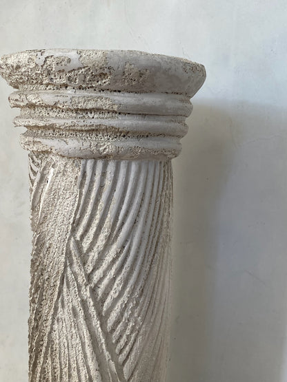 Large Plaster Greek Column Pedestal