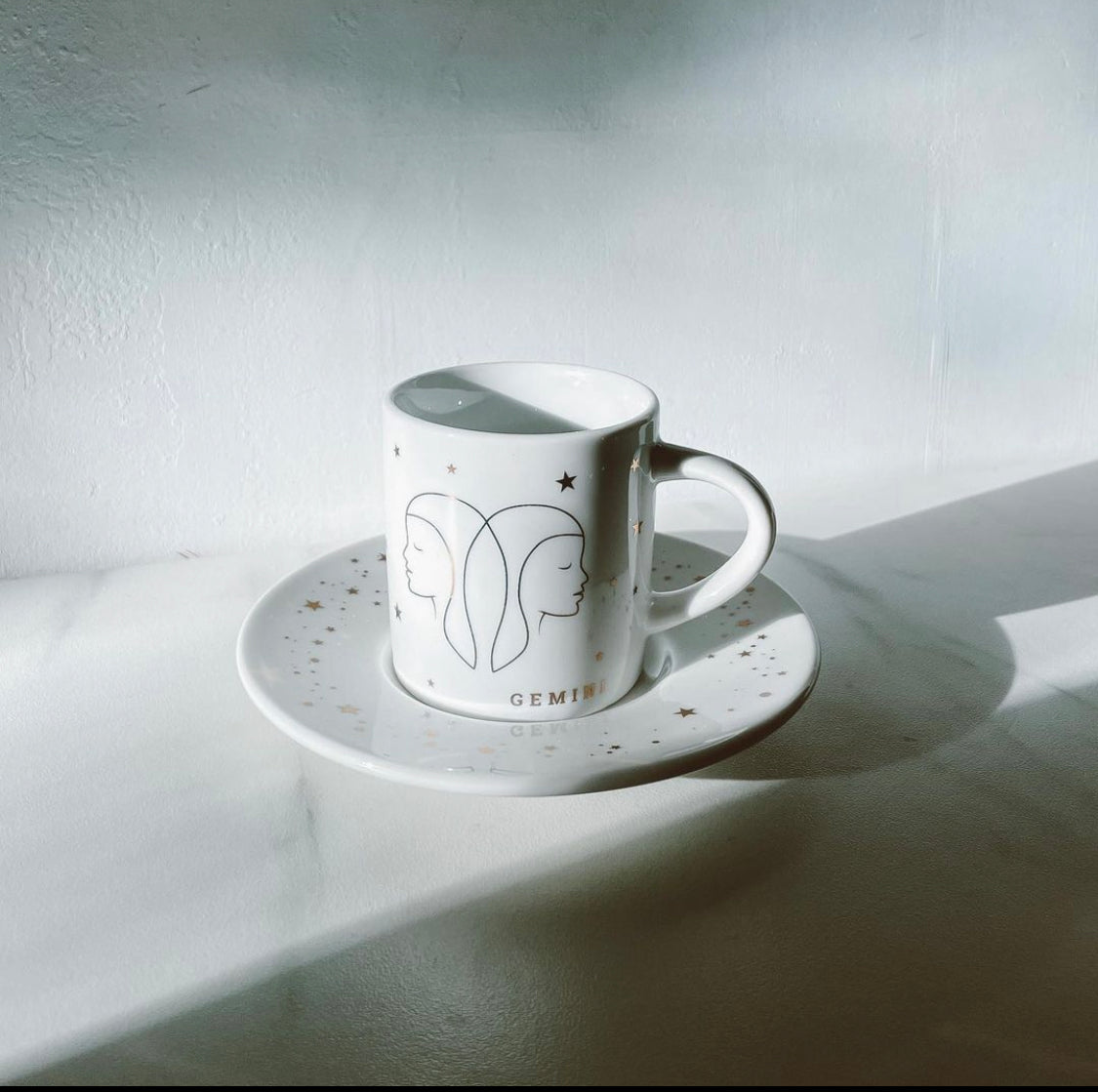 Limited Edition Bialetti Porcelain Zodiac Espresso Cup and Saucer