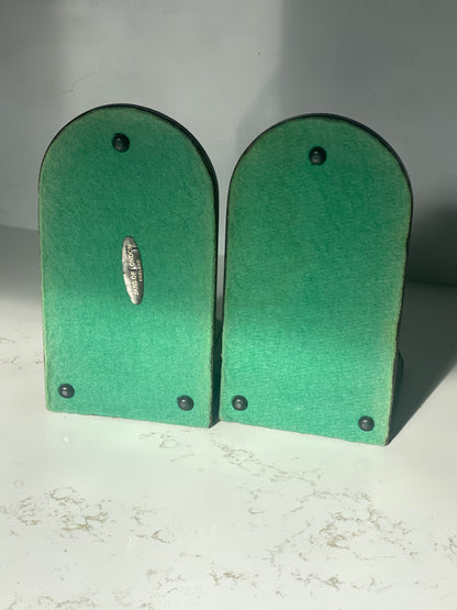 Vintage "Jans of London" Made In England Wood Bookends sold as a pair of 2