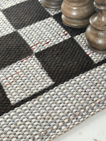 Cream & Brown Jumbo Wood Chess Set