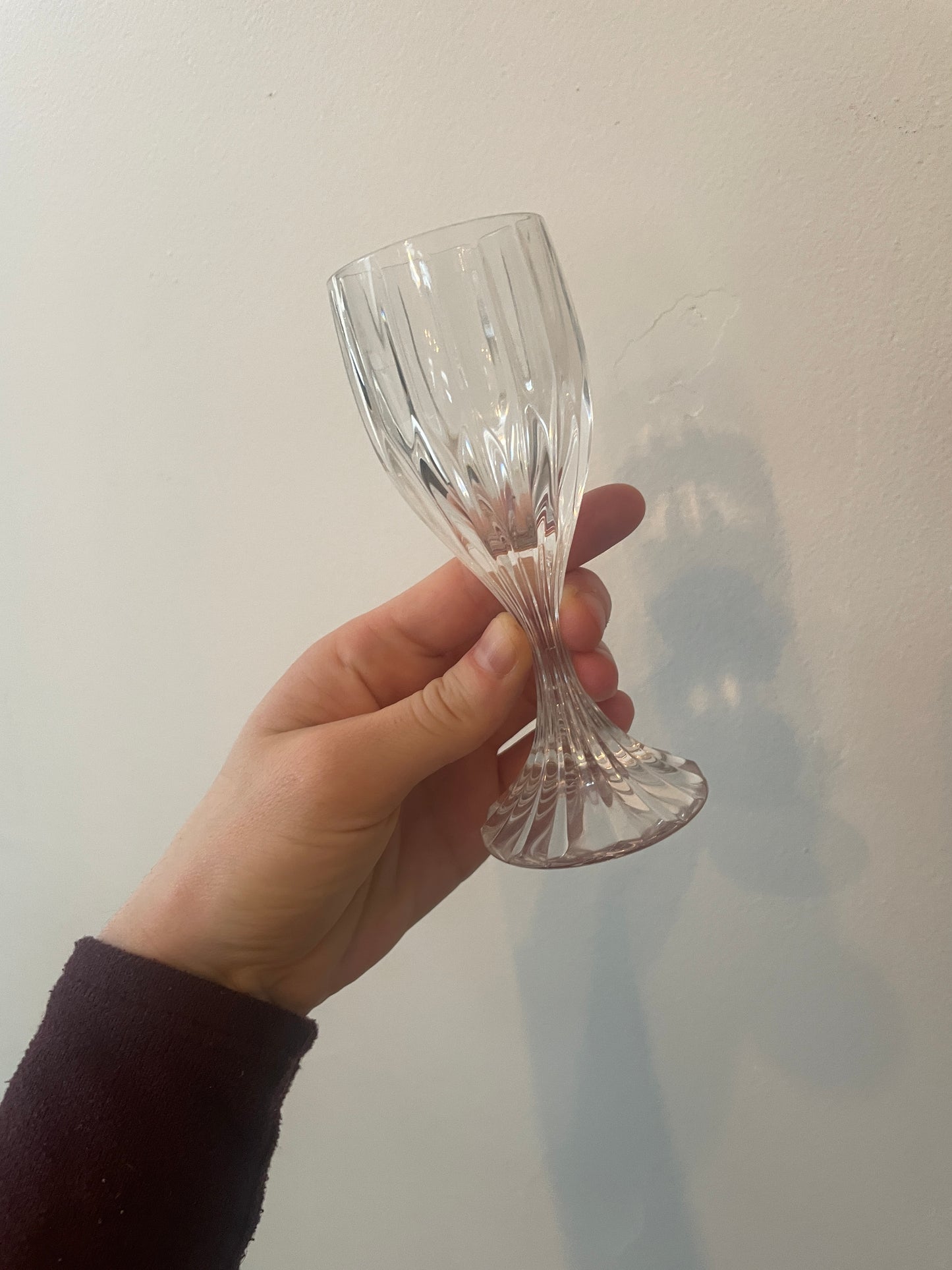 Vintage Mikasa “Park Lane” Crystal Fluted Liqueur Port Stem Glasses Occasion Glass set of 6