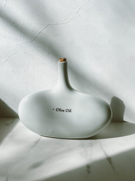 Olive Oil cruet, Lagardo Tackett for Freeman Lederman bottle