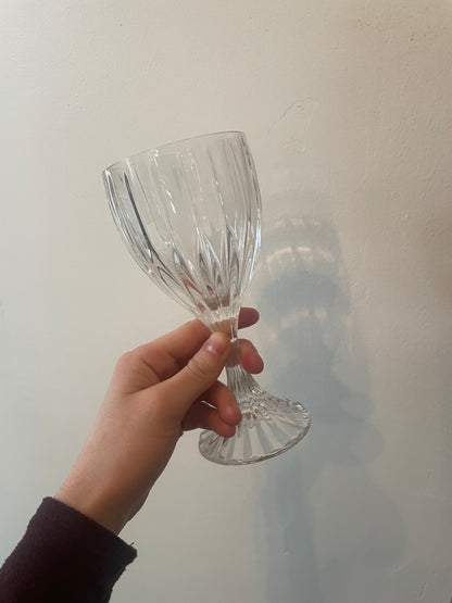 Vintage Mikasa “Park Lane” Crystal Wine Goblets Water Glassware set of 4